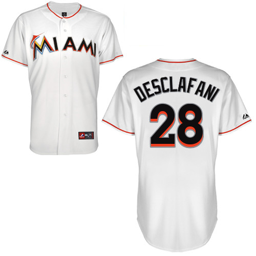Anthony DeSclafani #28 Youth Baseball Jersey-Miami Marlins Authentic Home White Cool Base MLB Jersey